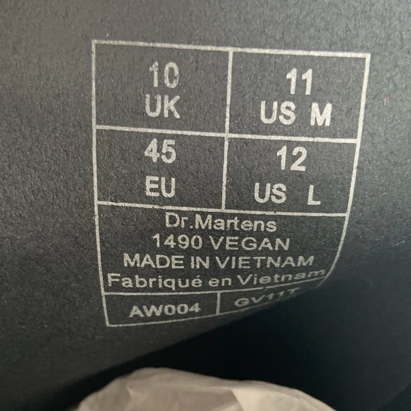 NWT Doc Martens Vegan 1490 Felix Mid Calf Boots Shoes - Picture 11 of 11